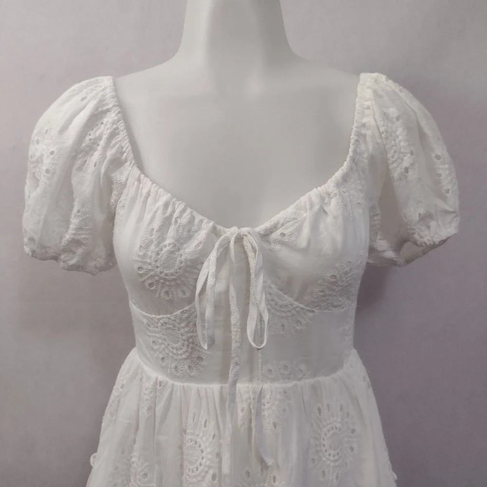 Princess Polly White Lace Mini Dress NWT Women's Size 2 - Picture 5 of 11